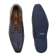 Men Premium Leather Elegant Lace Up Formal Shoes (Georgio-52-Blue)