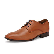 Men Premium Leather Elegant Lace Up Formal Shoes (Georgio-52-Tan)
