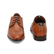 Men Premium Leather Elegant Lace Up Formal Shoes (Georgio-52-Tan)