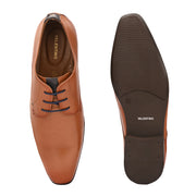 Men Premium Leather Elegant Lace Up Formal Shoes (Georgio-52-Tan)