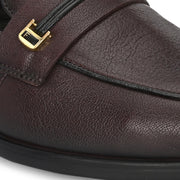 Men Premium Leather Cherry Loafers (Indigo-06-Cherry)