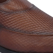 Men Premium Leather Tan Ethnic Sandal (Indigo-31-Tan)
