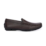 Men Premium Leather Brown Slip On Loafer (Italiano-01-Brown)