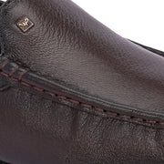 Men Premium Leather Brown Slip On Loafer (Italiano-01-Brown)