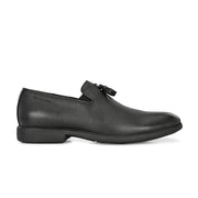 Men Premium Leather Black Slip-On Formal Shoes (Joyland-01-Black)