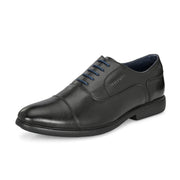 Men Premium Leather Black Formal Oxford Shoes (Joyland-60-Black)