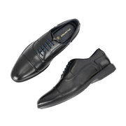 Men Premium Leather Black Formal Oxford Shoes (Joyland-60-Black)