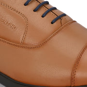 Men Premium Leather Tan Formal Oxford Shoes (Joyland-60-Tan)