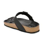 West Port Men's Cushion Sliders | PU Padded Footbed | Bounce Back Technology | Lightweight Flip Flops for Everyday Comfort (M-Aero-08-Black)