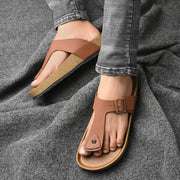 West Port Men's Cushion Sliders | PU Padded Footbed | Bounce Back Technology | Lightweight Flip Flops for Everyday Comfort (M-Aero-08-Tan)