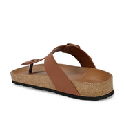 West Port Men's Cushion Sliders | PU Padded Footbed | Bounce Back Technology | Lightweight Flip Flops for Everyday Comfort (M-Aero-08-Tan)