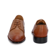 Men Premium Leather Formal Derby Shoes (M-ATC-TRUMP-51-COGNAC)