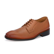 Men Premium Leather Formal Derby Shoes (M-ATC-TRUMP-51-COGNAC)