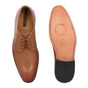 Men Premium Leather Formal Derby Shoes (M-ATC-TRUMP-51-COGNAC)