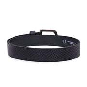 West Port Men’s Blue Textured Genuine Leather Belt (M-BT-LE-03-BLUE)