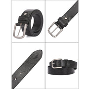 West Port Men’s Genuine Leather Belt (M-BT-LE-04-BLACK)