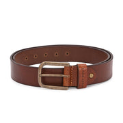 West Port Men’s Genuine Leather Belt (M-BT-LE-04-DARK-TAN)