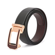 West Port Men’s Reversible Genuine Leather Auto-Lock Belt (M-BT-MM-139-BLACK-BROWN)