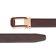 West Port Men’s Reversible Genuine Leather Auto-Lock Belt (M-BT-MM-139-BLACK-BROWN)