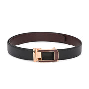 West Port Men’s Reversible Genuine Leather Auto-Lock Belt (M-BT-MM-139-BLACK-BROWN)
