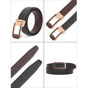 West Port Men’s Reversible Genuine Leather Auto-Lock Belt (M-BT-MM-139-BLACK-BROWN)