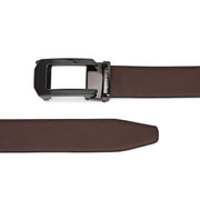 West Port Men’s Reversible Genuine Leather Auto-Lock Belt (M-BT-MM-140-BLACK-TAN)
