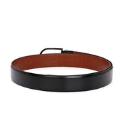 West Port Men’s Reversible Genuine Leather Belt with Metal Buckle (M-BT-MM-142-BLACK-COGNAC)