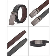 West Port Men’s Reversible Genuine Leather Auto-Lock Belt (M-BT-MM-144-BLACK-BROWN)