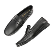Men Premium Leather Penny Loafers (M-KP-05-BLACK)