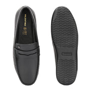 Men Premium Leather Penny Loafers (M-KP-05-BLACK)