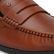 Men Premium Leather Penny Loafers (M-KP-05-COGNAC)