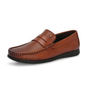 Men Premium Leather Penny Loafers (M-KP-05-COGNAC)
