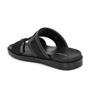 Men Non Leather Comfort Slipper (M-MT-04-BLACK)