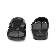 Men Non Leather Comfort Slipper (M-MT-04-BLACK)