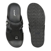 Men Non Leather Comfort Slipper (M-MT-04-BLACK)