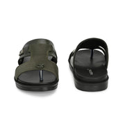 Men Non Leather Comfort Slipper (M-MT-04-OLIVE)