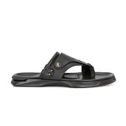 Men Non Leather Comfort Slipper (M-MT-10-BLACK)