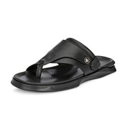 Men Non Leather Comfort Slipper (M-MT-10-BLACK)