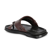 Men Non Leather Comfort Slipper (M-MT-10-BROWN)