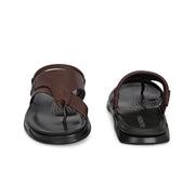 Men Non Leather Comfort Slipper (M-MT-10-BROWN)