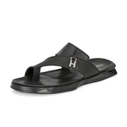 Men Non Leather Comfort Slipper (M-MT-11-BLACK)