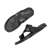 Men Non Leather Comfort Slipper (M-MT-11-BLACK)