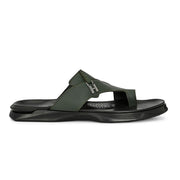 Men Non Leather Comfort Slipper (M-MT-11-OLIVE)