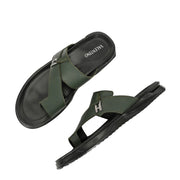 Men Non Leather Comfort Slipper (M-MT-11-OLIVE)