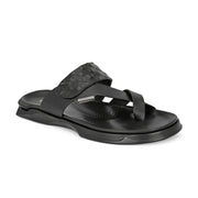 Men Non Leather Comfort Slipper (M-MT-12-BLACK)