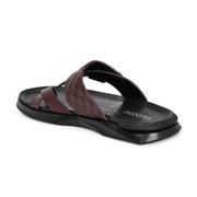 Men Non Leather Comfort Slipper (M-MT-12-BROWN)