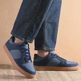 West Port Men Blue Street Sneakers (M-SF-50-BLUE)