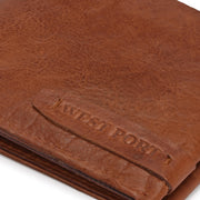 West Port Men's Genuine Leather Wallet (M-WT-ISC-24-COGNAC)