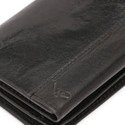 West Port Men's Genuine Leather Wallet – Classic Design with Ample Storage (M-WT-ISC-25-BLACK)