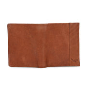 West Port Men's Genuine Leather Wallet – Classic Design with Ample Storage (M-WT-ISC-25-COGNAC)